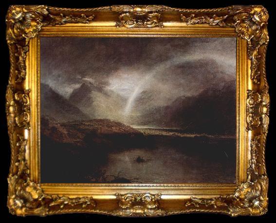 framed  Joseph Mallord William Turner Buttermere-See mit Teilansicht von Cromackwater, ta009-2